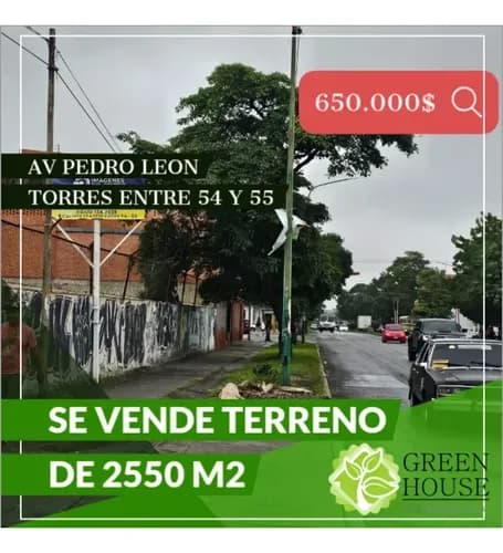 Se Vende Terreno 2550mt2