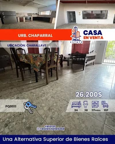 Casa En Venta Urb. Chaparral. Charallave.