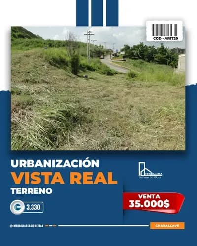En Venta Un Terreno En La Urb. Vista Real - Charallave.