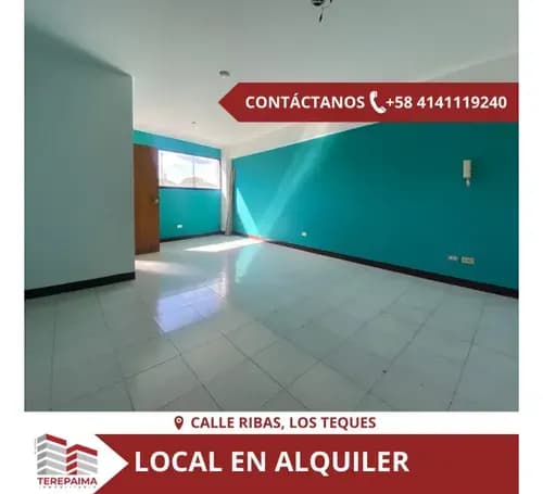 Oficina En Alquiler, Calle Ribas, Los Teques.
