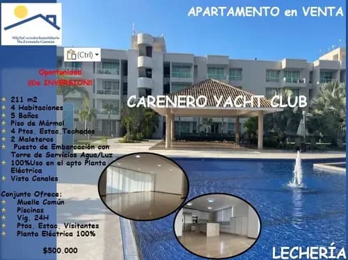 Venta Apartamento Lechería Muelle Carenero Yacht Club