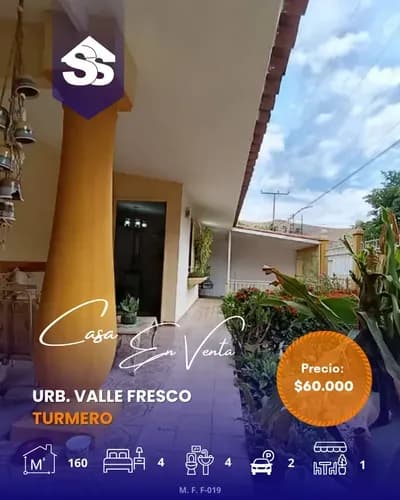 Se Vende Acogedora Casa En Urbanismo Privado En Turmero. Excelente Ubicación Cerca De Vías De Acceso Rápido, Campos Deportivos, Colegios Privados Y Públicos, A 10 Minutos De Las Áreas Comerciales.