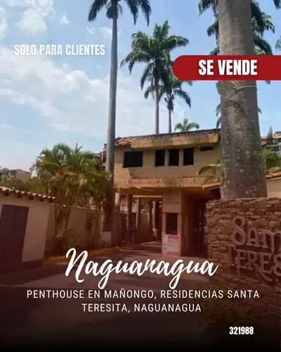Penthouse En Mañongo, Residencias Santa Teresita, Naguanagua 321988