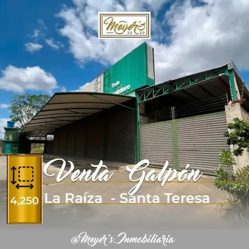 Venta O Alquiler De Galpón Comercial Carretera La Raíza Santa Teresa