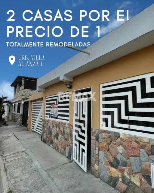 EN VENTA 2 CASAS EN 1 CONJUNTO RESIDENCIAL VILLA ALIANZA 1 CIUDAD ALIANZA GUACARA CARABOBO