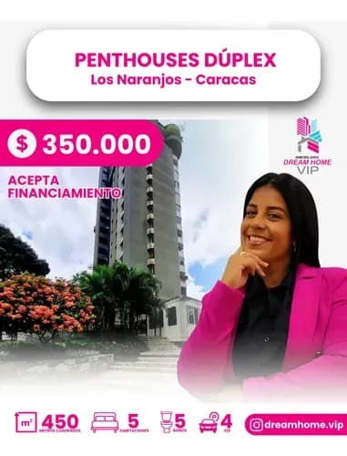 Penthouses Dúplex En Venta Los Naranjos Caracas