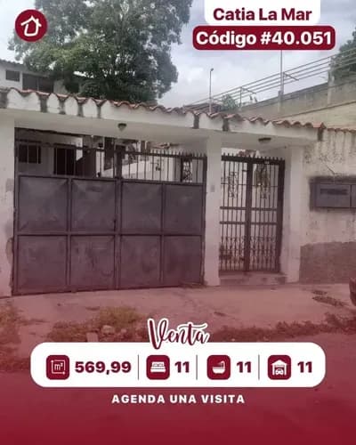 En Venta Qta. Con Potencial Comercial Y Residencial - Ubicada En Catia La Mar Edo. La Guaira