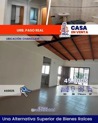 Casa En Venta Urb. Paso Real / Charallave.