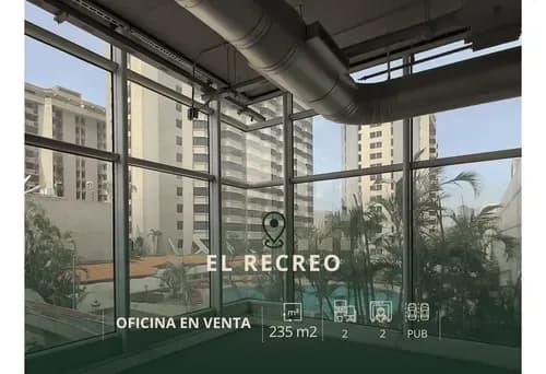 El Recreo. Venta Oficina 235mt2. Torre Norte