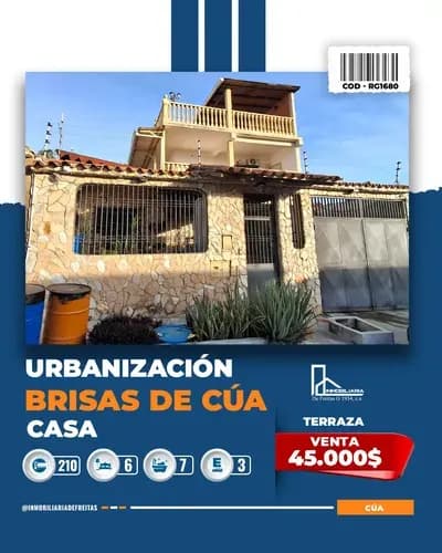 En Venta Casa Espaciosa En Las Brisas De Cua.