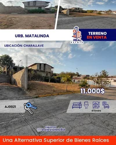 Terreno En Venta Urbanización Matalinda / Charallave.
