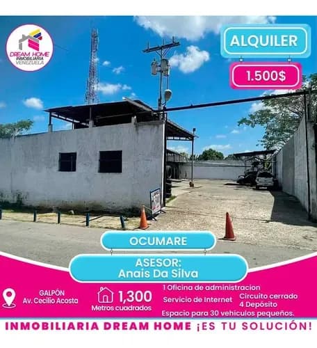 Galpón En Alquiler Av. Cecilio Acosta - Ocumare