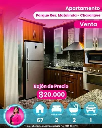 Apartamento En Venta Parque Resd Matalinda - Charallave.