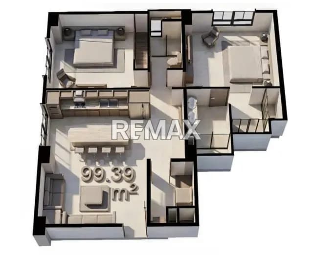 Venta de Apartamento de 2 habitaciones, con FINANCIAMIENTO, Residencias Estancia Suite
