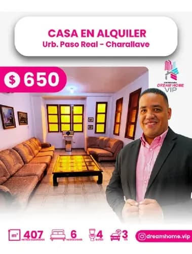 Casa En Alquiler Urbanización Pasó Real - Charallave