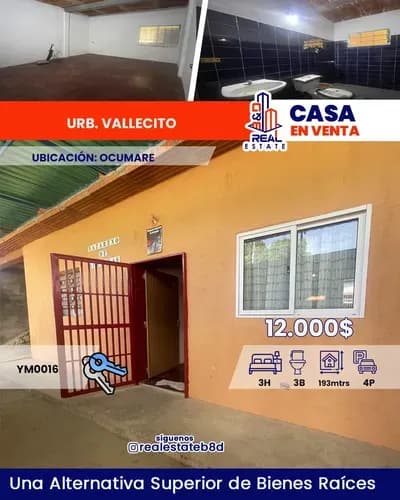 Casa En Venta Vallecito - Ocumare Del Tuy