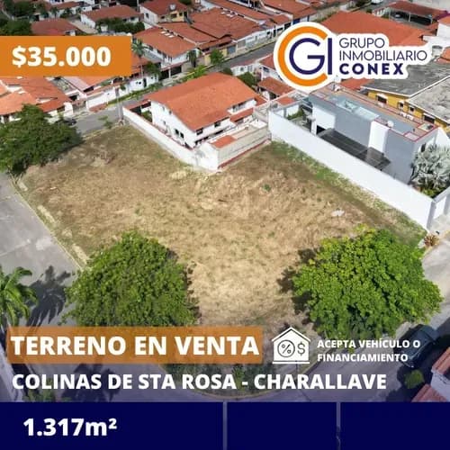 Se Vende Terreno 1317m2 Colinas De Santa Rosa Charallave