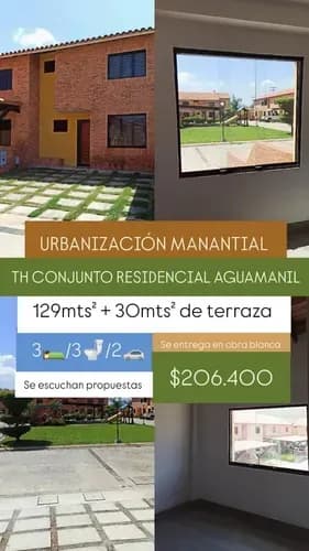 Tre009 Solo Clientes Conjunto Residencial Aguamanil* *ubicación:* Urbanización Manantial, Naguanagua, Estado Carabobo, Venezuela