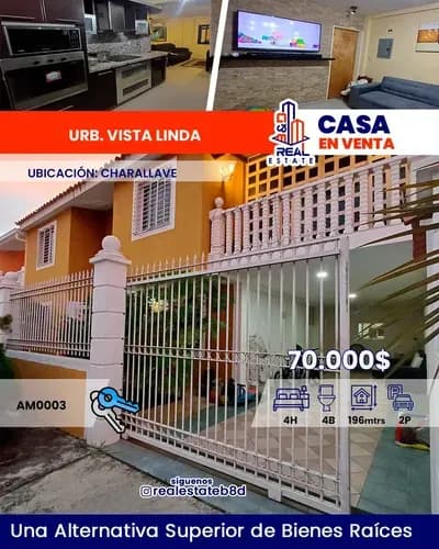 Townhouse En Venta Urb. Vista Linda/ Charallave.