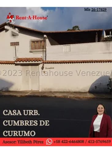 Casa En Venta,cumbres De Curumo Mls #26-17829 Sc