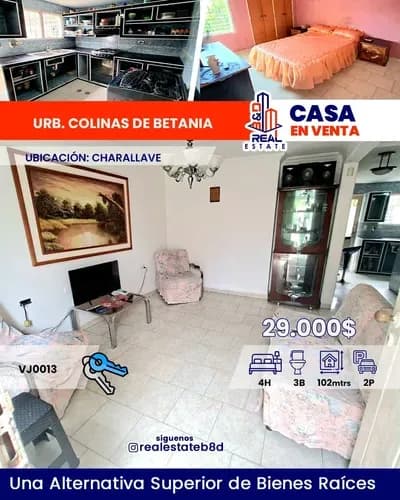 Townhouse En Venta Urb. Colinas De Betania/charallave.