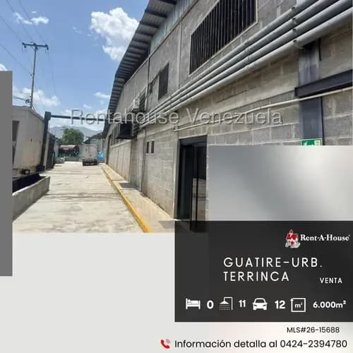 Galpon En Venta En Guatire. Urb. Terrinca #26-15688