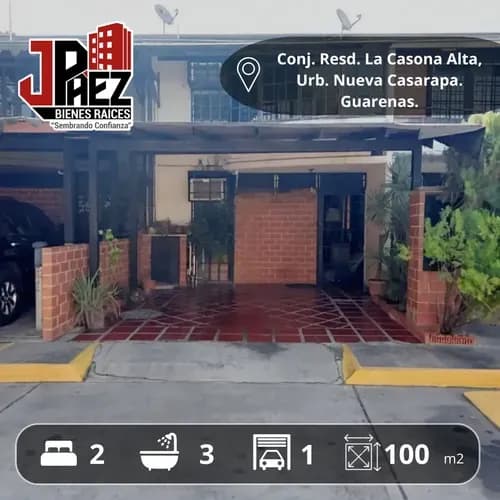Townhouse En Venta Nueva Casarapa Casona Alta Guarenas