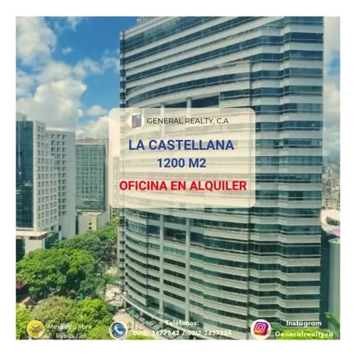 Oficina En Alquiler La Castellana 1200 M2