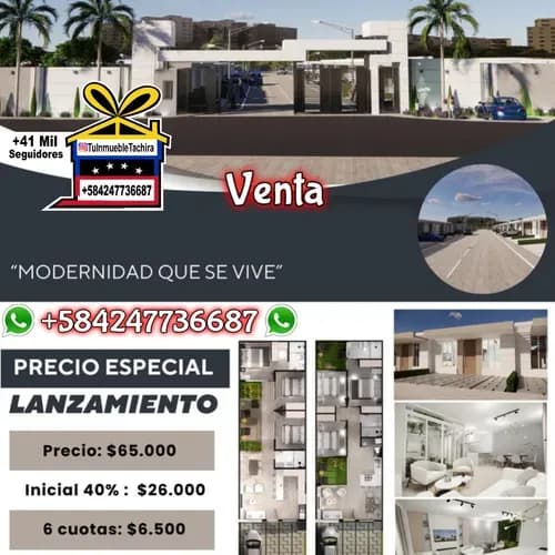 Tu Casa A Estrenar Con Solo 40% De Inicial Financiamiento Largo Obra Blanca Lista Para Decorar La Machiri San Cristobal Tachira 3 Habitaciones 2 Baños 2 Puestos Tanque Cancha