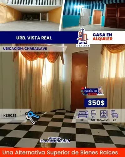 Casa Amoblada En Alquiler Urb. Vista Real / Charallave