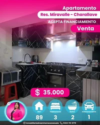 Apartamento En Venta Res. Miravalle - Charallave