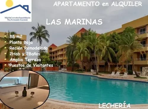 Alquiler Bello Y Acogedor Apartamento Planta Baja En El Conjunto Residencial Las Marinas