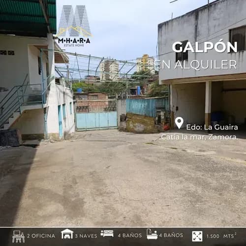 Galpón En Alquier En Zamora, La Guaira