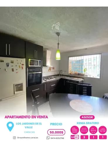 En Venta Apartamento En Los Jardines Del Valle