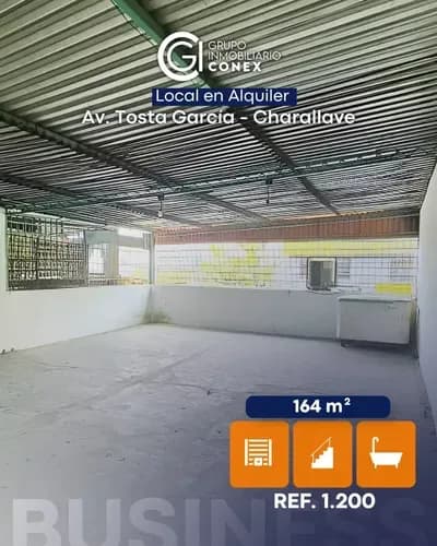 Se Alquila Local Comercial 164 M2. Av. Tosta García - Charallave 0730