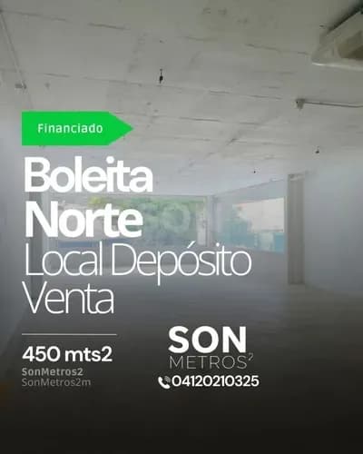 Local Depósito Oficina Venta Financiada Boleita Norte 450 Mts2. Actualmente Arrendado Generando Un Roi De 18% (inversión Rentable). Sonmetros2