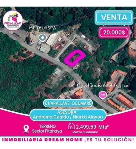 Terreno En Venta Sector Pitahaya - Carretera Vieja Charallave - Ocumare