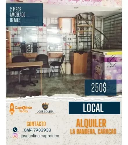 ¡alquiler De Local Listo Para Trabajar En La Bandera Caracas!