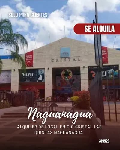 Alquiler De Local En C.c Cristal Las Quintas Naguanagua 319923