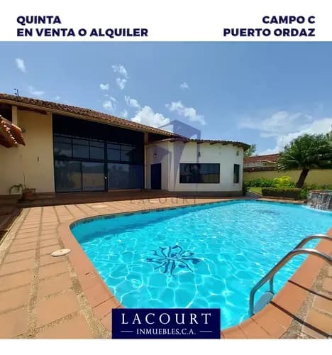 En Alquiler Amplia Y Magestuosa Casa En Urb Campo C Gardens Sector Campo C De Ferrominera En Puerto Ordaz - Edo. Bolivar