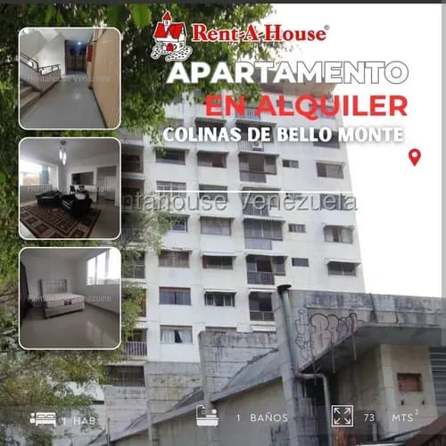 Alquiler Apartamento Colinas De Bello Monte 73m2 1h 1b