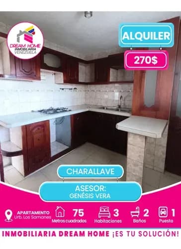 Apartamento En Alquiler Urb. Los Samanes - Charallave