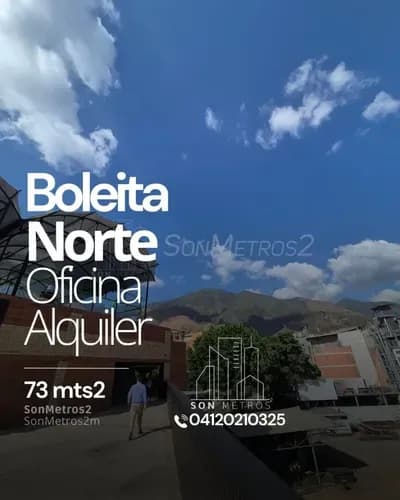 Oficina Alquiler Boleita Norte 73 Mts2 Se Otorga Tiempo De Gracia Para Adecuar. Sonmetros2