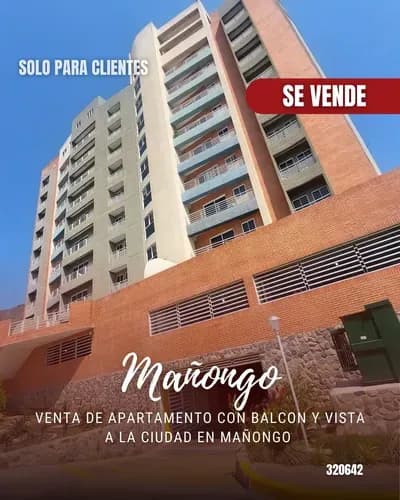 Venta De Apartamento Con Balcon Y Vista A La Ciudad En Mañongo 320642