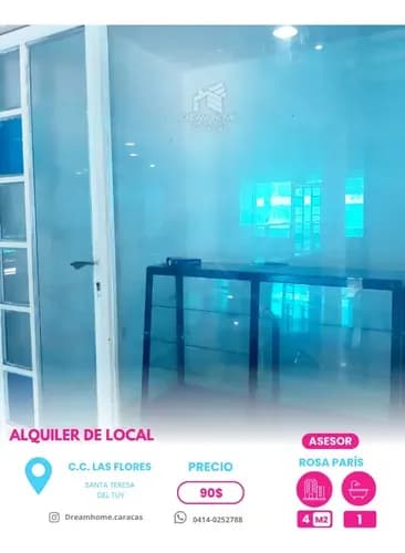 Local Comercial En Alquiler En Santa Teresa Del Tuy - C.c. Las Flores