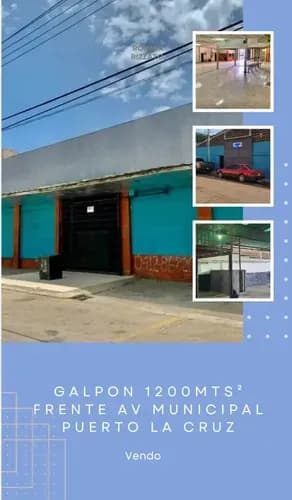 Vendo Galpon De 1200mt2 En Av Municipal De Puerto La Cruz