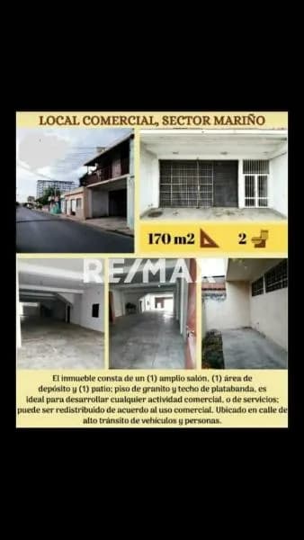 Se Vende Local Cerrado 178 m2 en la calle Venezuela a metros de la calle Montes de Puerto La Cruz