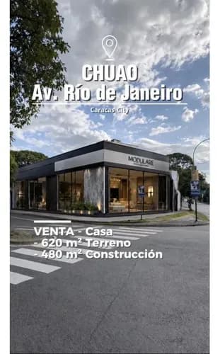 Chuao Venta Casa - Av. Río De Janeiro En Esquina 620m2