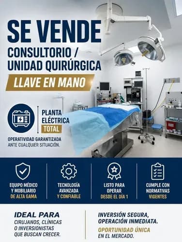 Consultorio Unidad Quirúrgica En Venta Torre D, Centro Clínico Guerra Méndez, Valencia. Gerardo