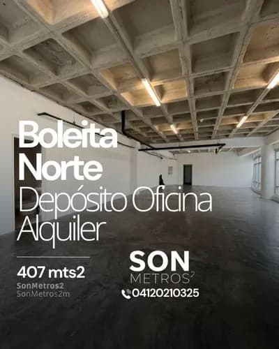 Piso Industrial Oficina Deposito Alquiler Boleita Norte 407 Mts2 = 292 Mts2 + 115 Mts2 De Terraza Incluye 6 Estacionamientos. Sonmetros2